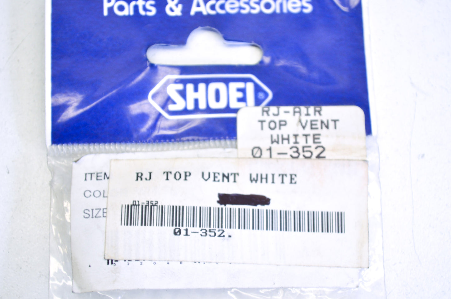 Shoei 01-352 Air Top Vent White NOS