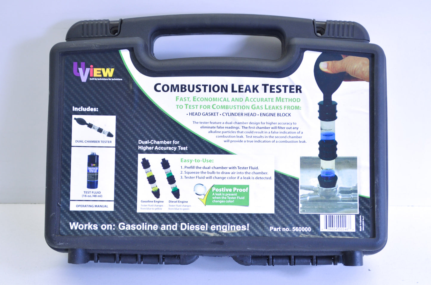New Uview Gas and Diesel Combustion Leak Tester Kit NOS