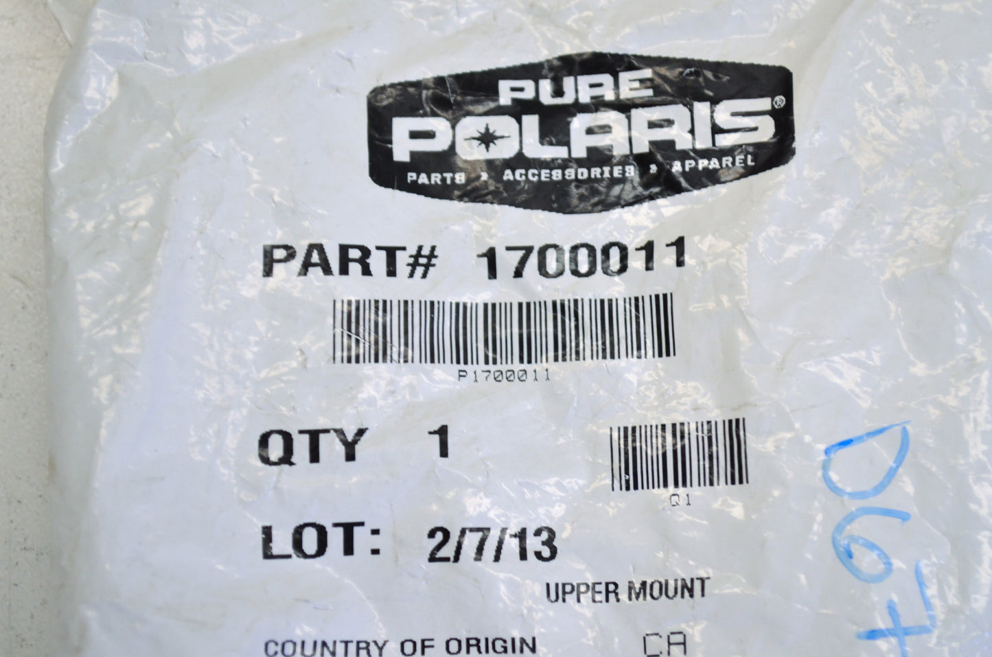 OEM Polaris 1700011 Upper Mount NOS