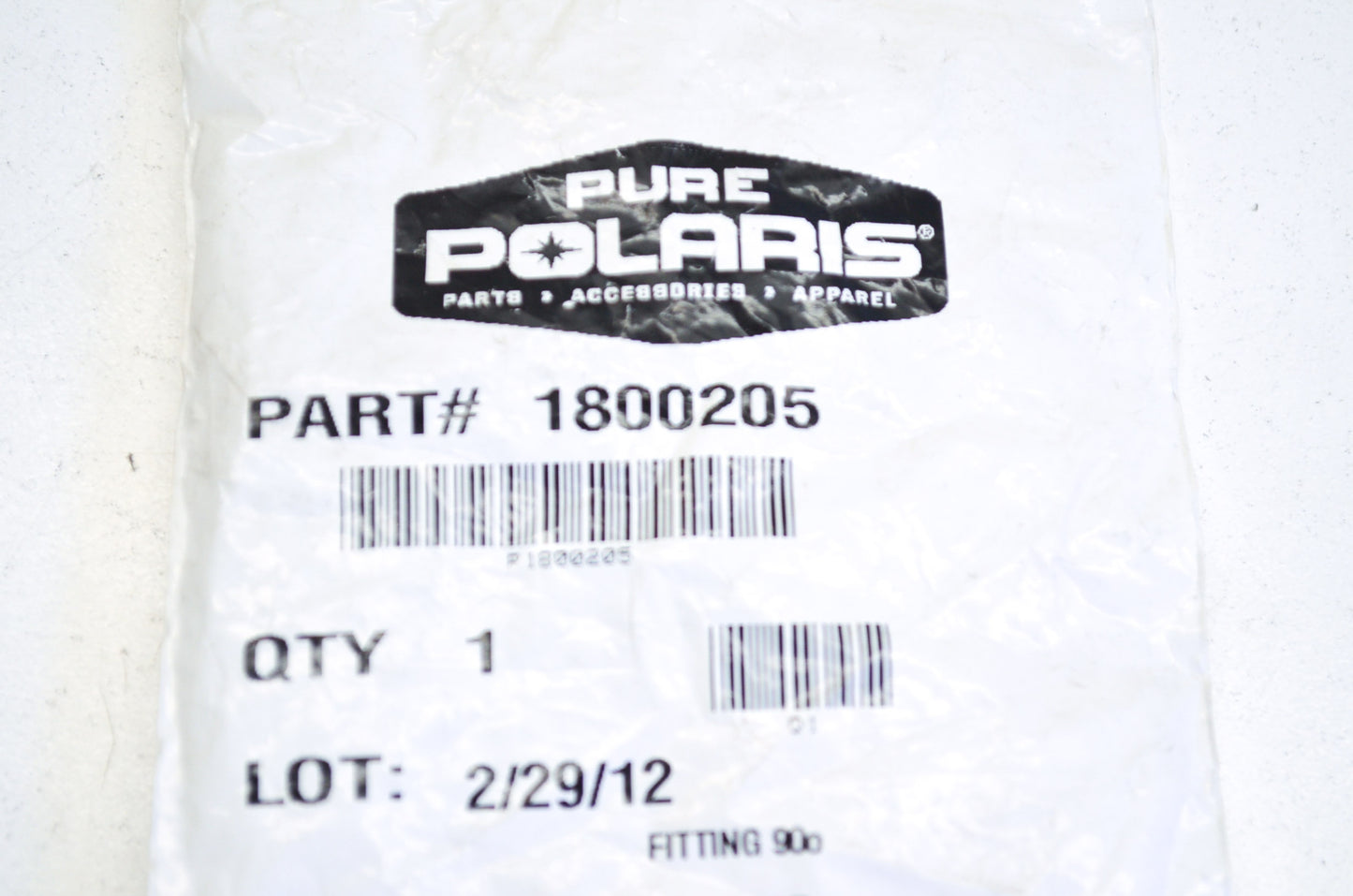 OEM Polaris 1800205 Fitting 90 Degree NOS