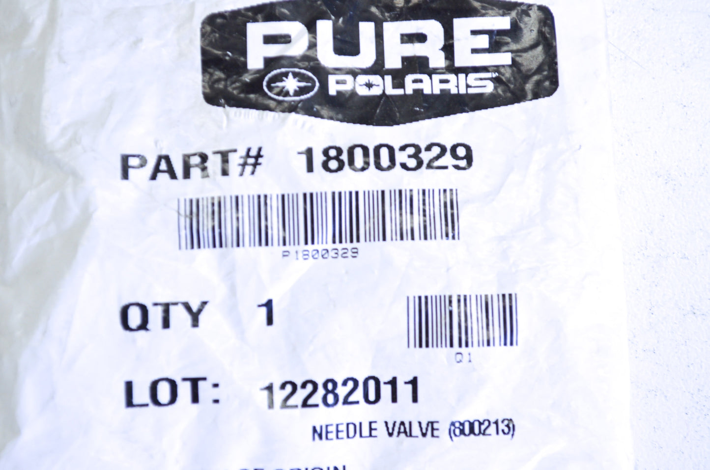 OEM Polaris 1800329 Needle Valve NOS