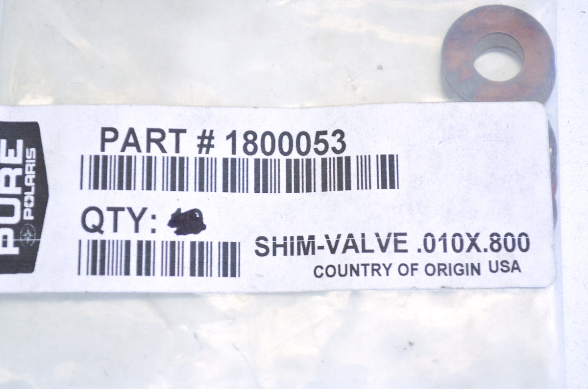 OEM Polaris 1800053 Valve Shim .010X.800 NOS