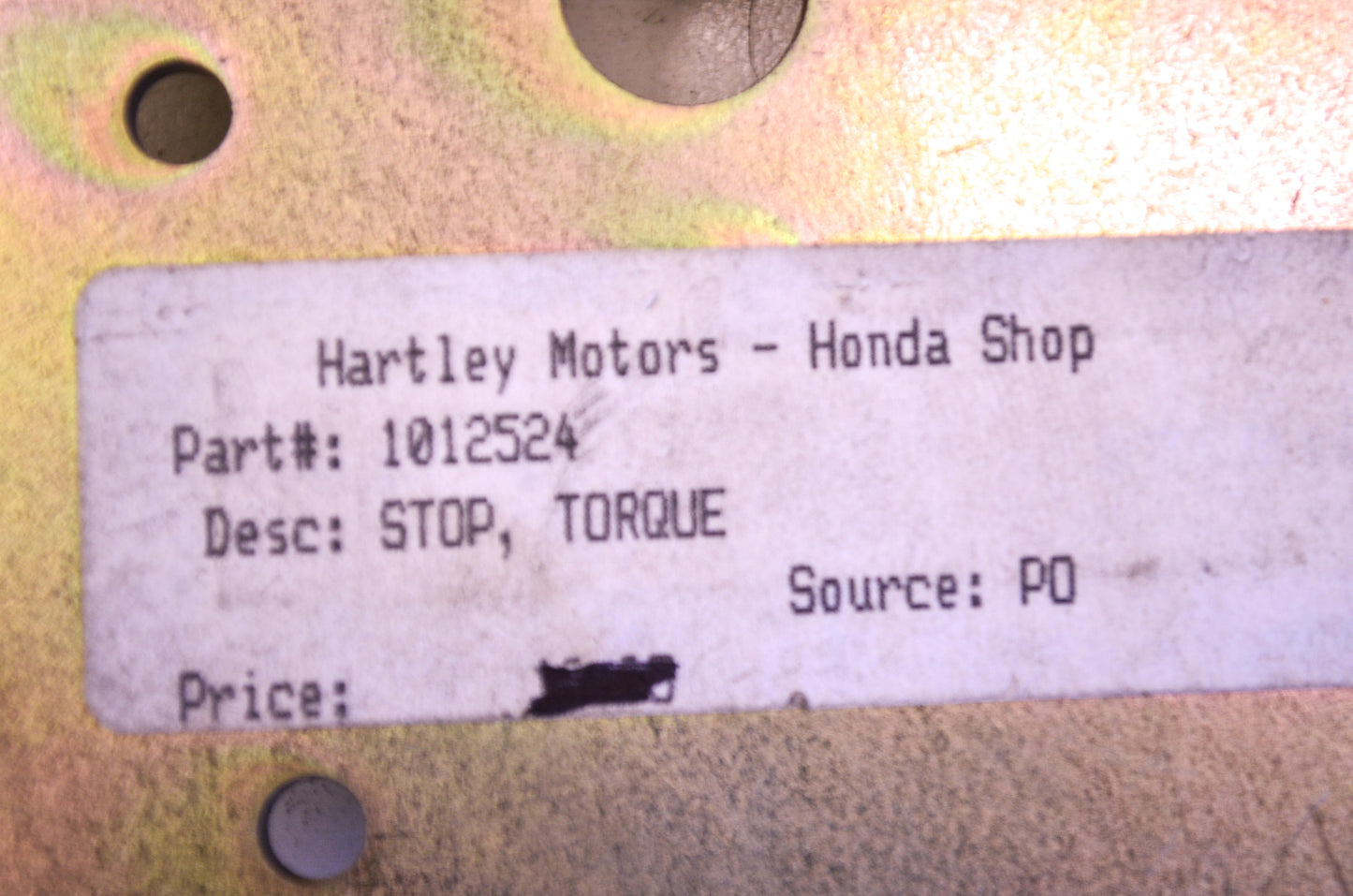 OEM Polaris 1012524 Torque Stop Bracket NOS