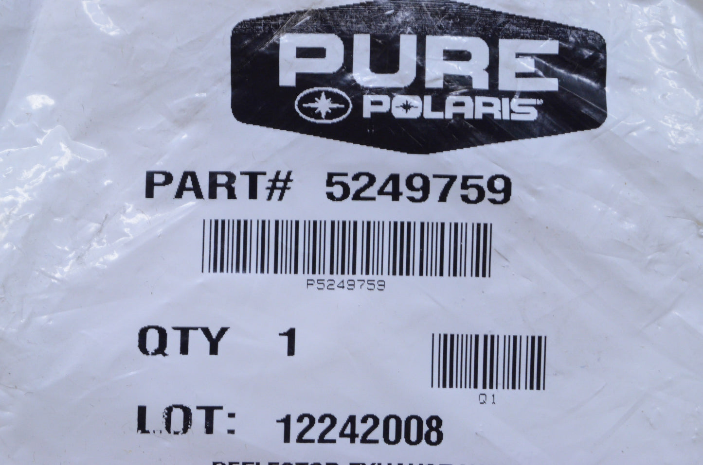 OEM Polaris 5249759 Exhaust Deflector w/ Holes NOS