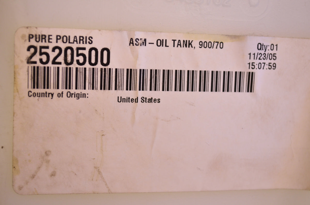 OEM Polaris 2520500 Oil Tank Assembly NOS