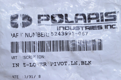OEM Polaris 5243991-067 Black Left Lower Pivot Hinge NOS