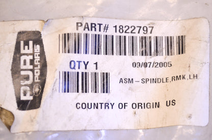 OEM Polaris 1822797 Left Hand Spindle Assembly NOS