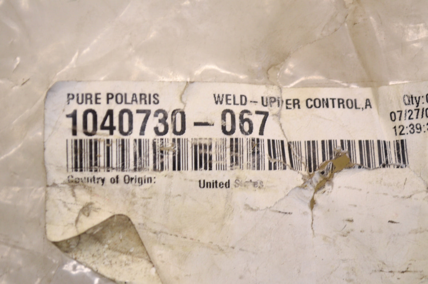 OEM Polaris 1040730-067 Upper Left Control Arm NOS
