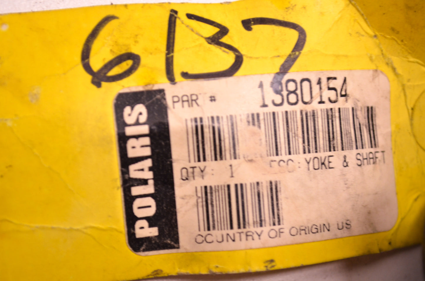 OEM Polaris 1380154 Rear Coupled Prop Shaft