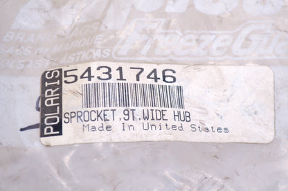 New OEM Polaris 9 Tooth Wide Hub Sprocket NOS