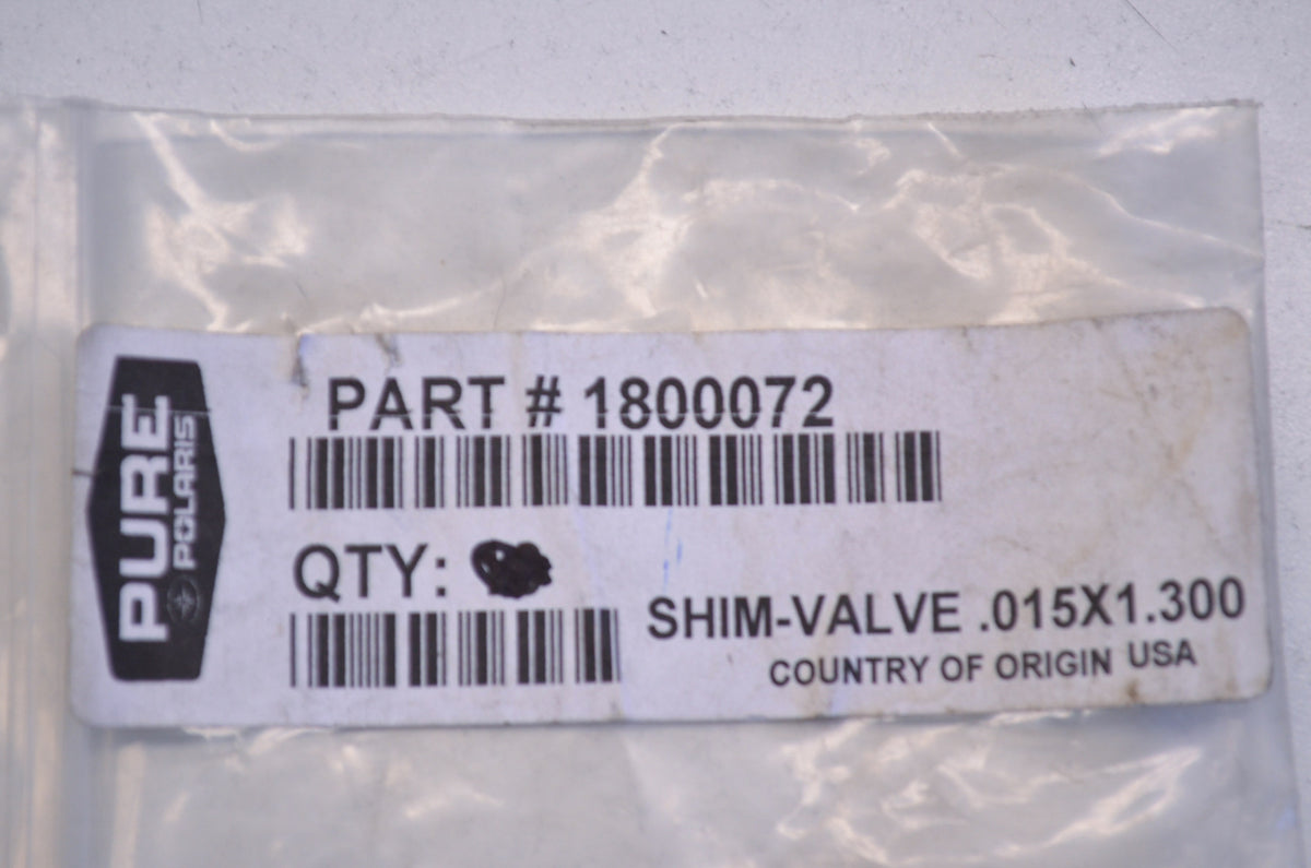 OEM Polaris 1800072 Valve Shim .015X1.300 Qty 2 NOS