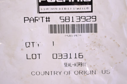 OEM Polaris 5813929 Air Box Seal NOS