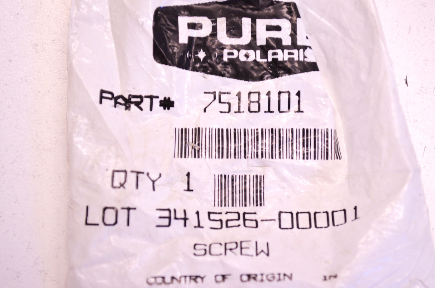 OEM Polaris 7518101 Socket Head Screw M10X25 NOS