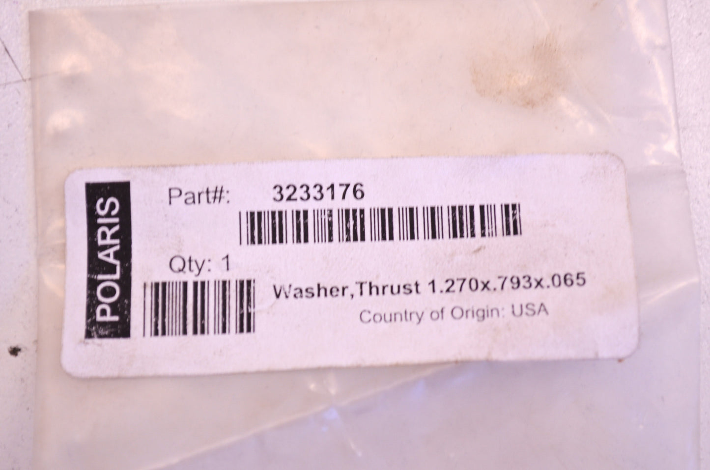 OEM Polaris 3233176 Washer NOS