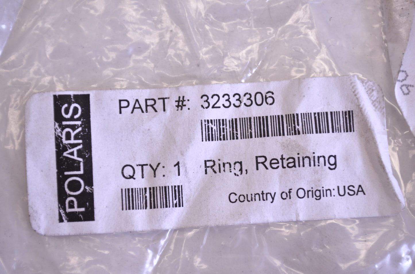 OEM Polaris 3233306 Retaining Ring NOS