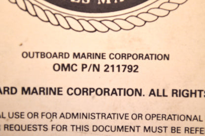 OEM OMC 1993 35 HP Outboard Motor AM-35D/AML-35D Service Manual