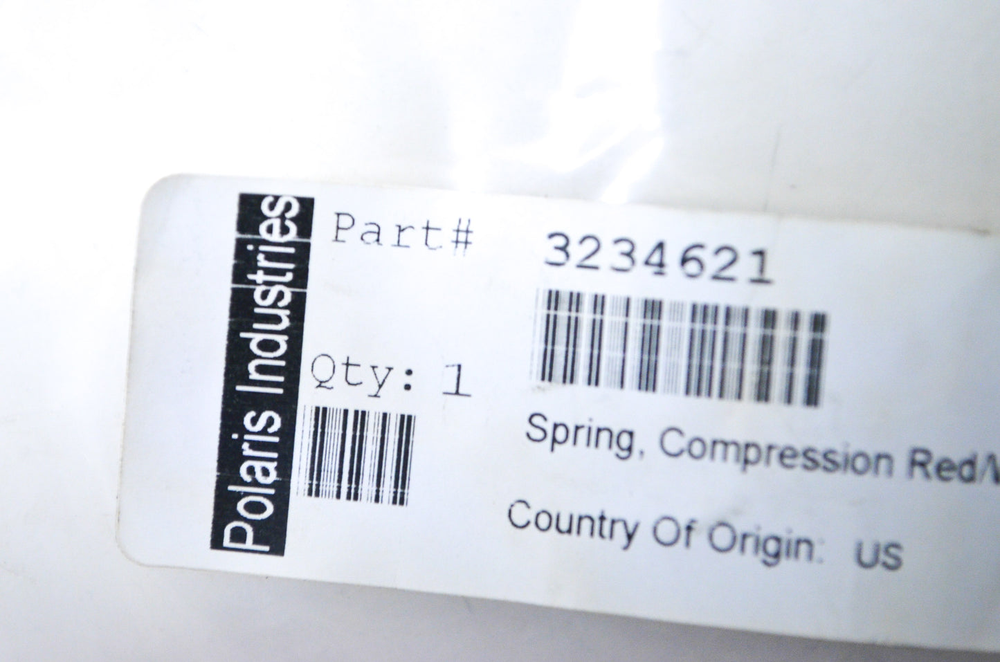 OEM Polaris 3234621 Driven Spring NOS