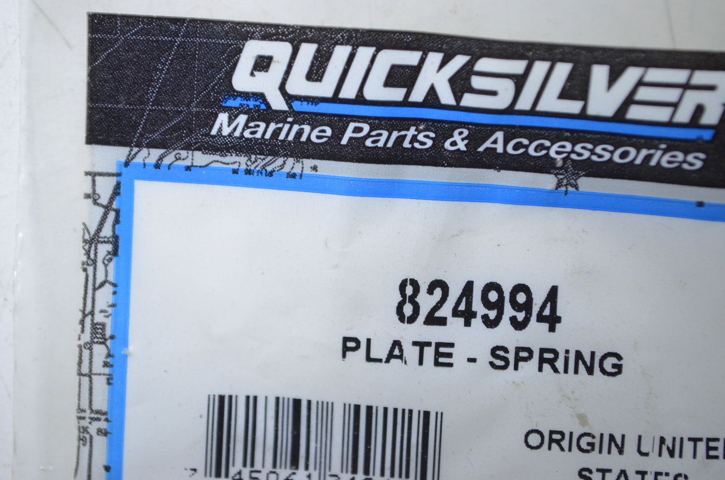 OEM Mercury 824994 Spring Plate NOS