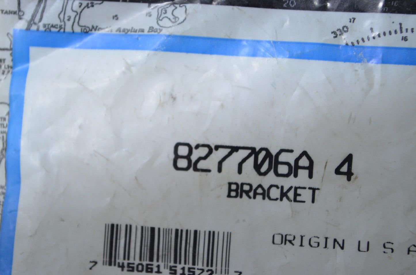 OEM Mercury 827706A4 Bracket and Latch Guide Kit NOS