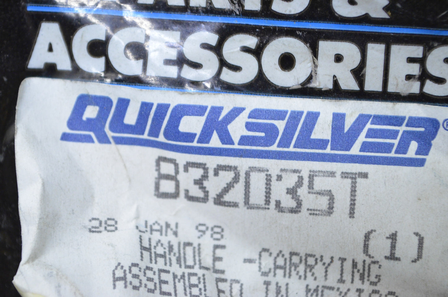 OEM Mercury 832035T Carrying Handle Kit NOS