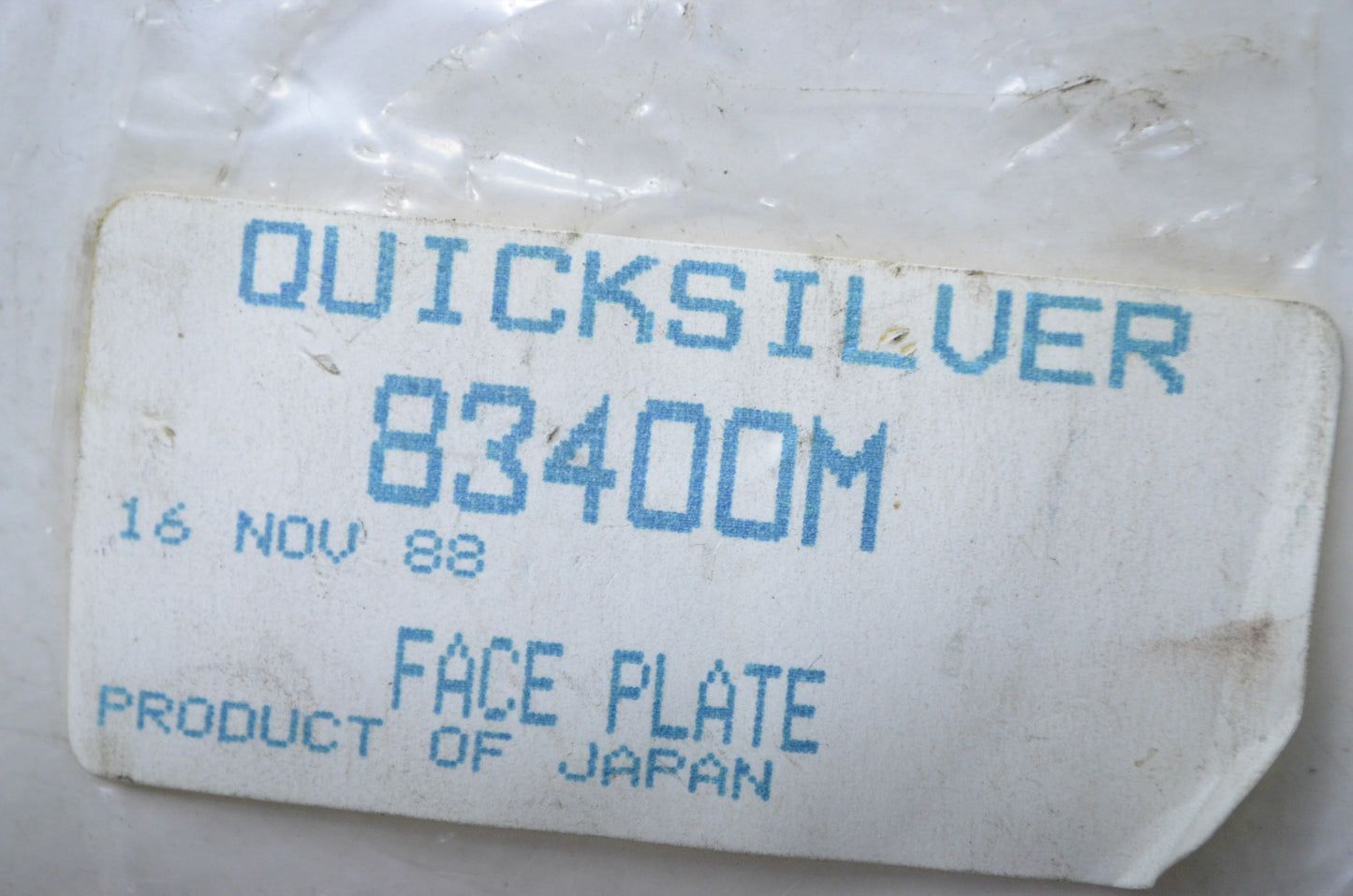 OEM Mercury 83400M Gear Housing Face Plate NOS