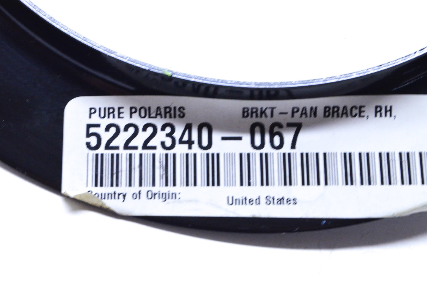 OEM Polaris 5222340-067 Right Hand Pan Brace Bracket NOS