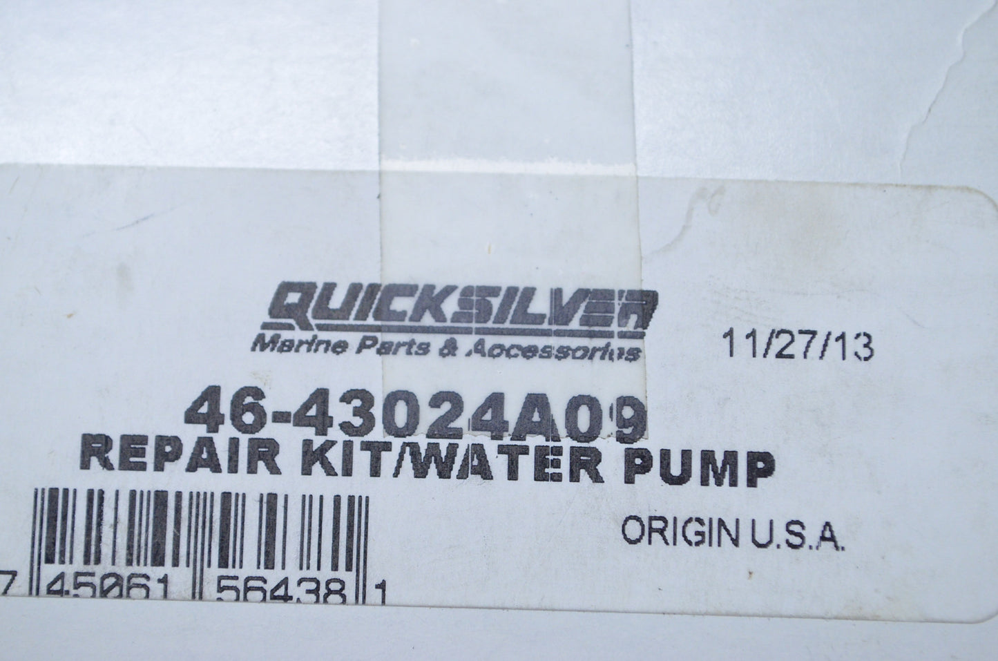 OEM Mercury 46-43024A09 Water Pump Repair Kit NOS