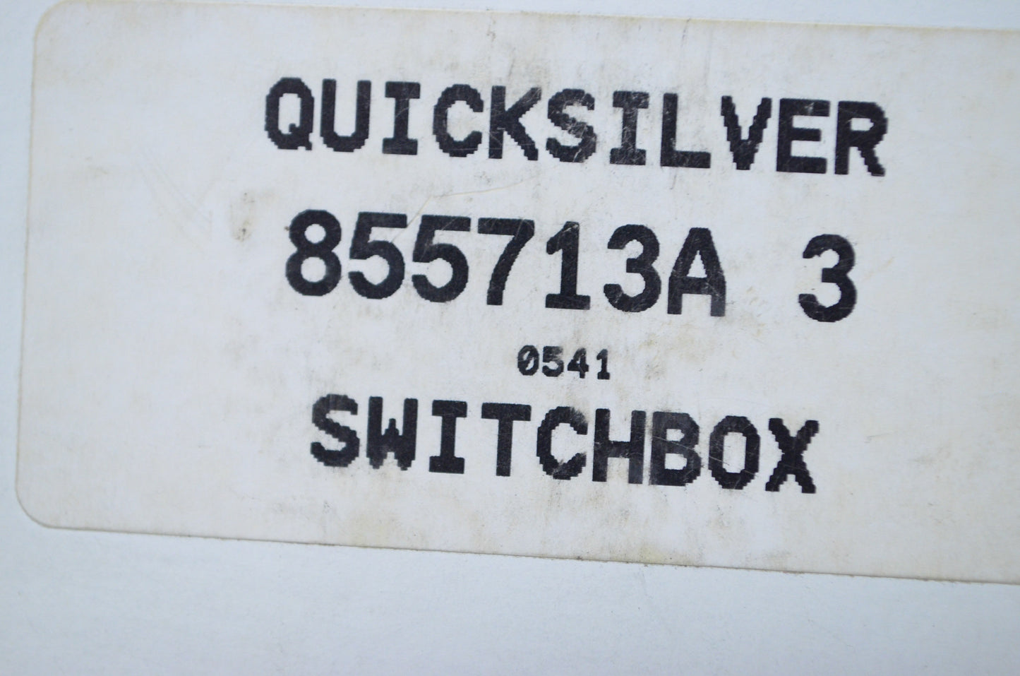 New OEM Mercury Switchbox Assembly NOS