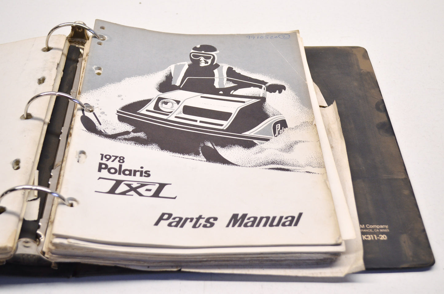 OEM Polaris 9910518 78 Snowmobile Parts List Manual