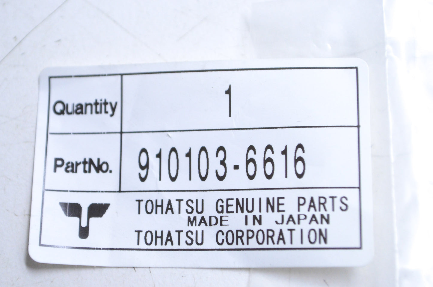 Tohatsu 910103-6616 Bolt NOS