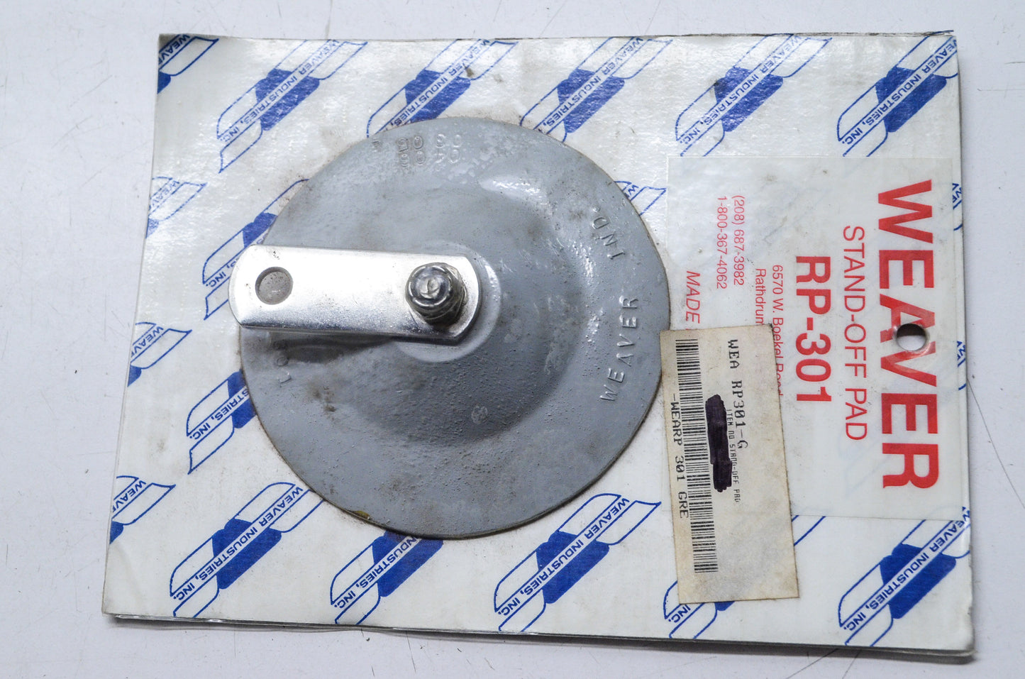 New Weaver Davit Stand-off Pad NOS