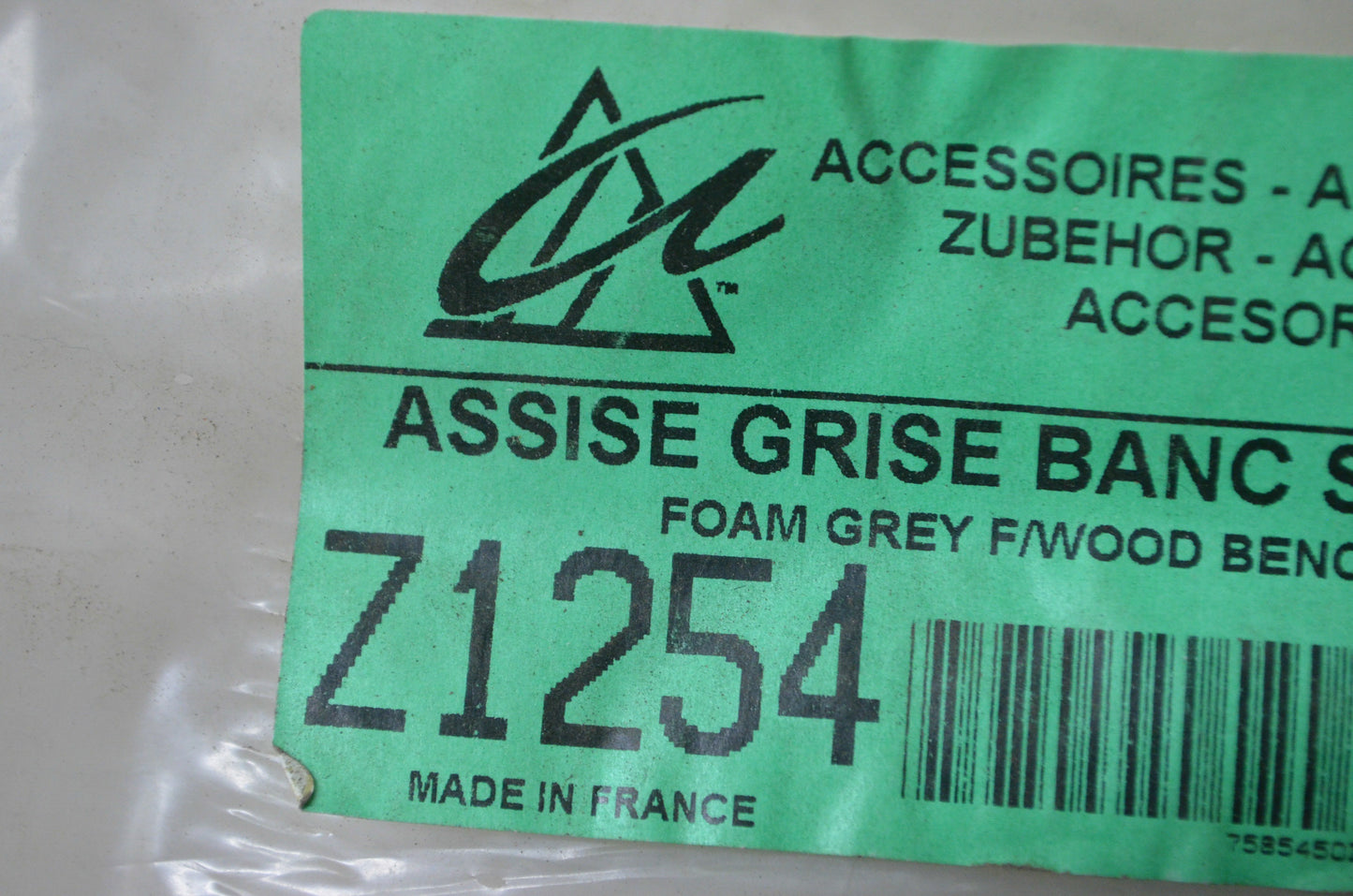 Grey Bench Foam Qty 2 NOS