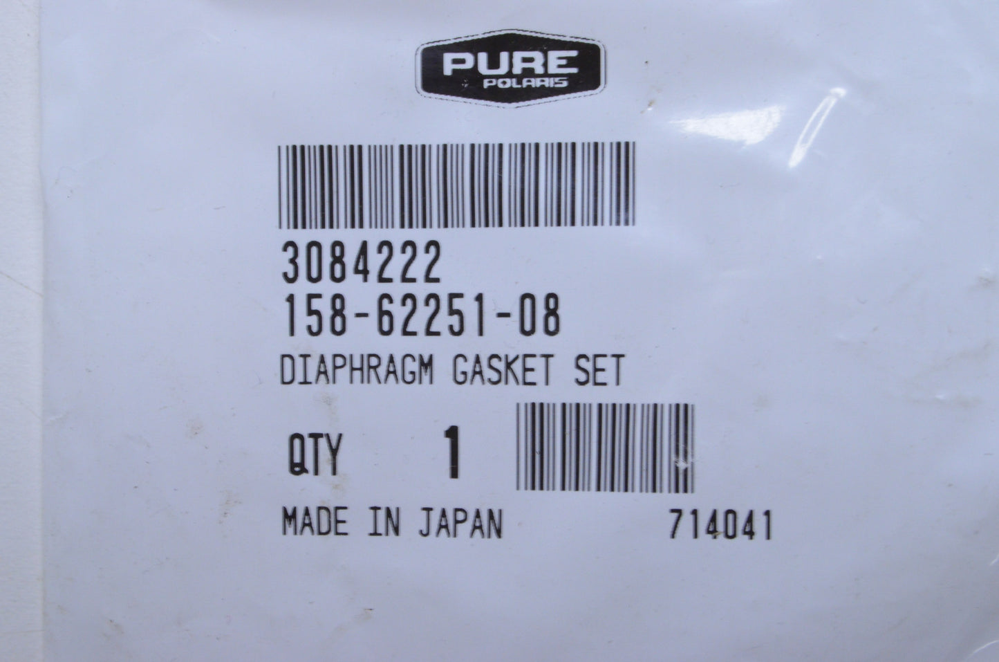 New OEM Polaris Diaphragm Gasket Kit NOS