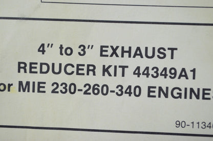 New OEM Mercury 4' to 3' Exhaust Reducer Kit NOS