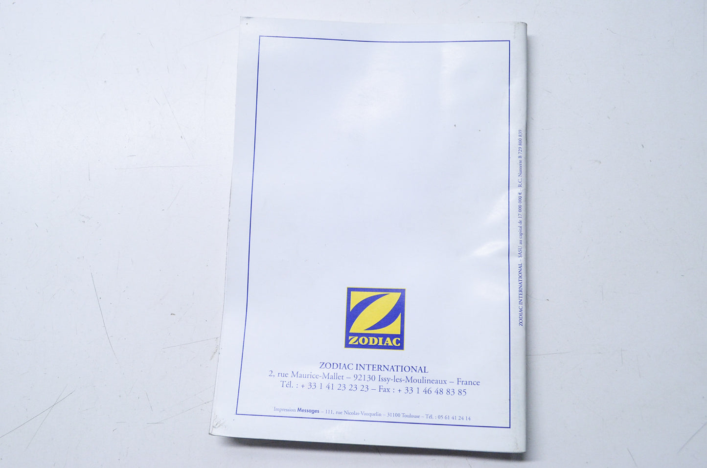 Zodiac Z7137 Touring S Owner's Manual