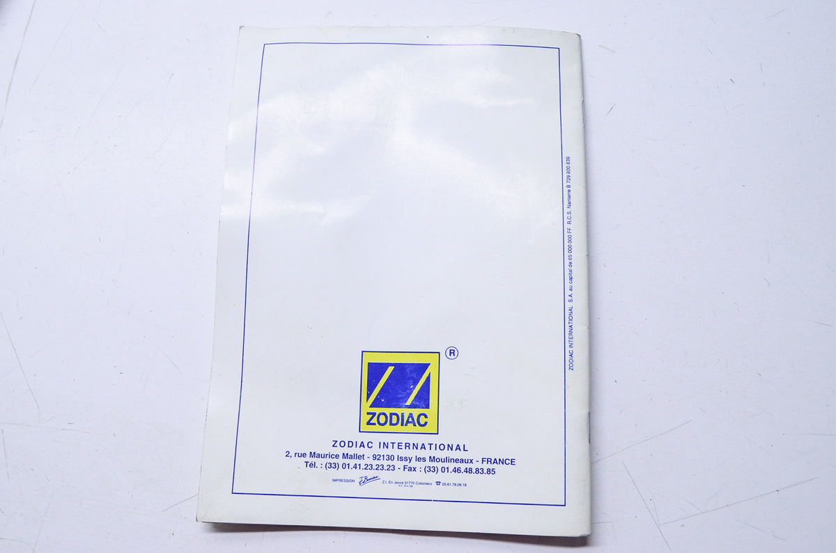 Zodiac Z7145 Cadet Fastroller Owner's Manual