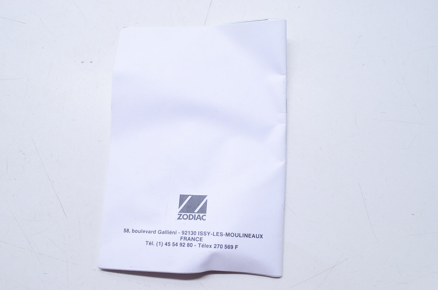 Zodiac Z3284 Futura Mark II Instruction Manual NOS