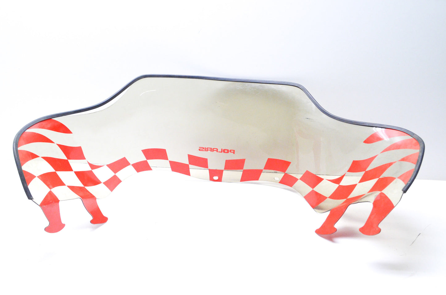 OEM Polaris 5432266 Aggressive Red Checkered Windshield