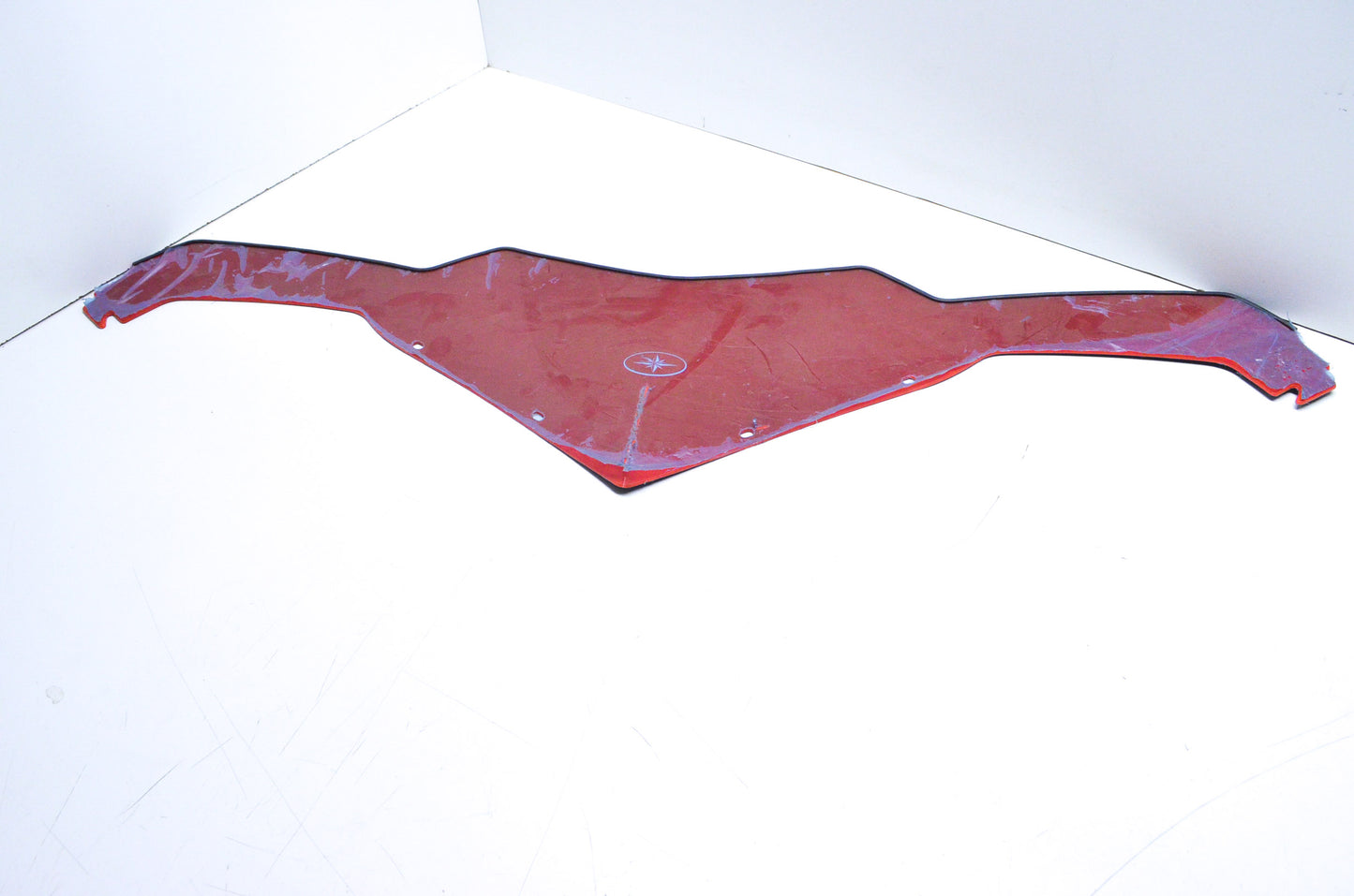 OEM Polaris 2875496 Low Flat Red Race Windshield NOS