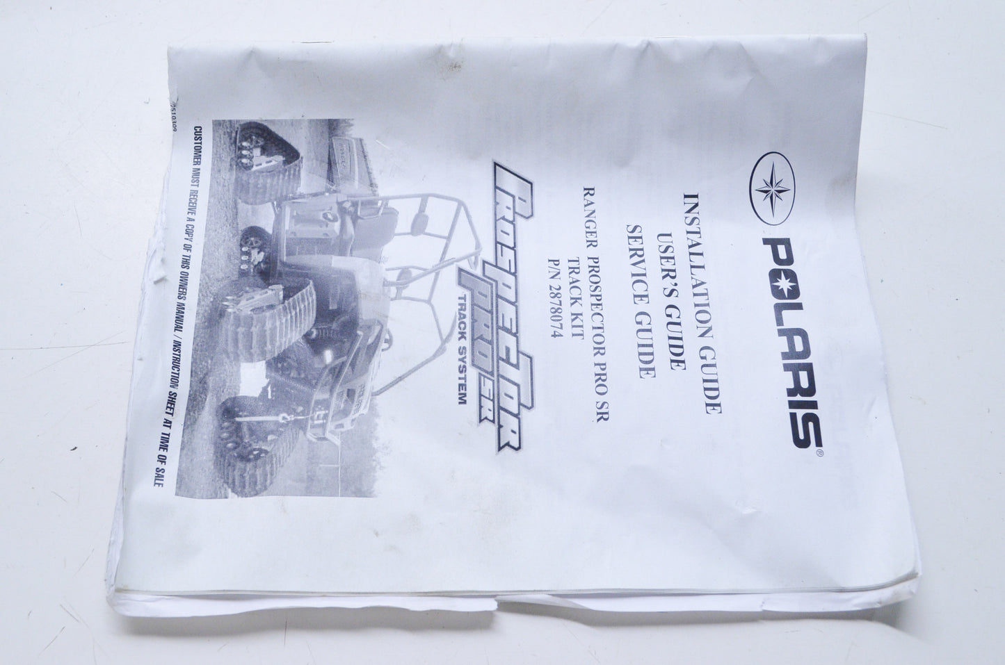 OEM Polaris Ranger Prospector Pro SR Service Instruction Guide