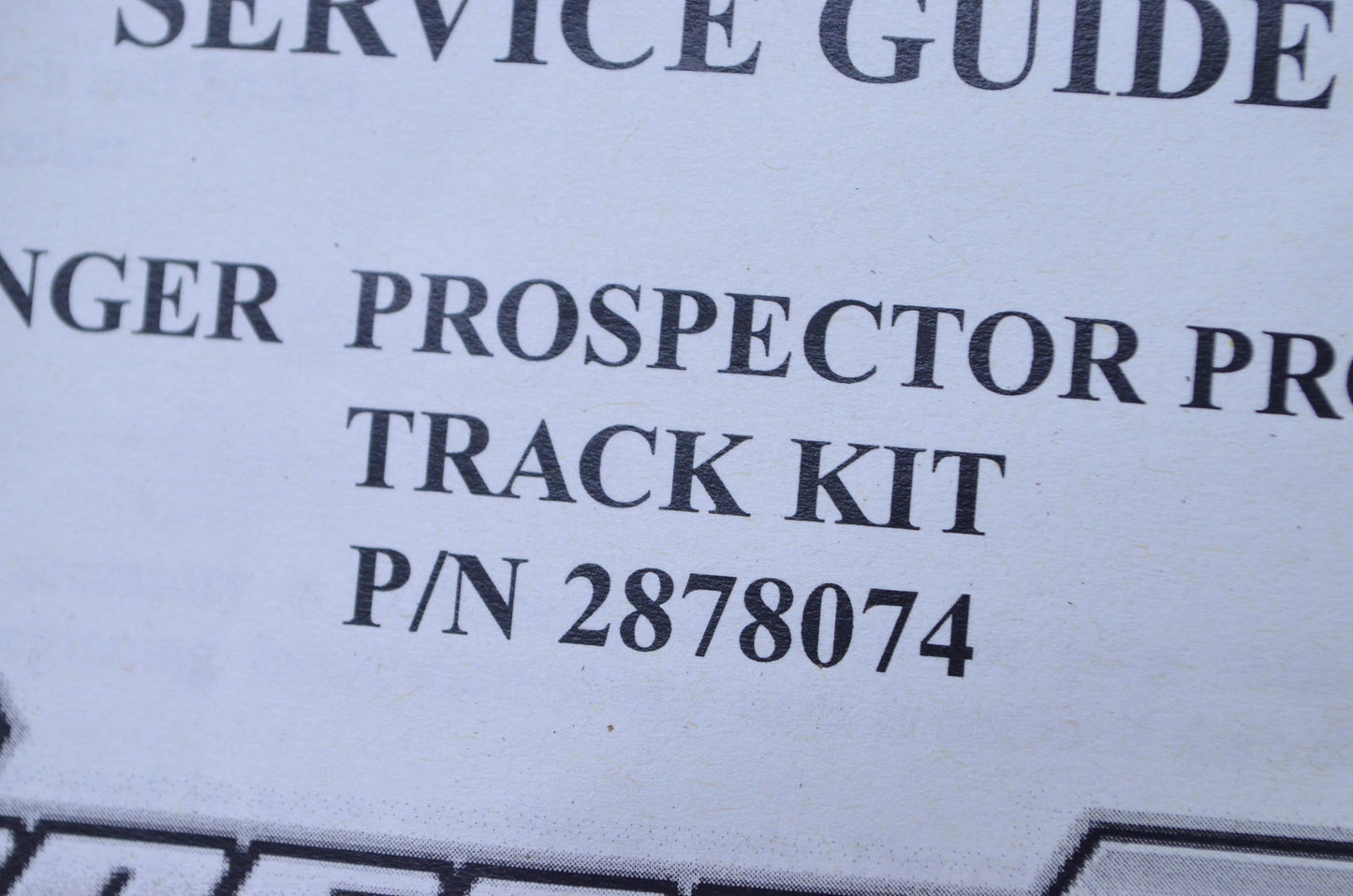 OEM Polaris Ranger Prospector Pro SR Service Instruction Guide