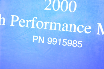 OEM Polaris 2000 Snowmobile High Performance Manual