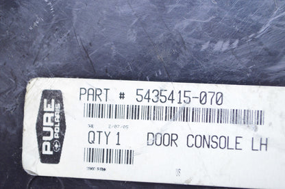 OEM Polaris 5435415-070 Black Left Hand Console Door NOS