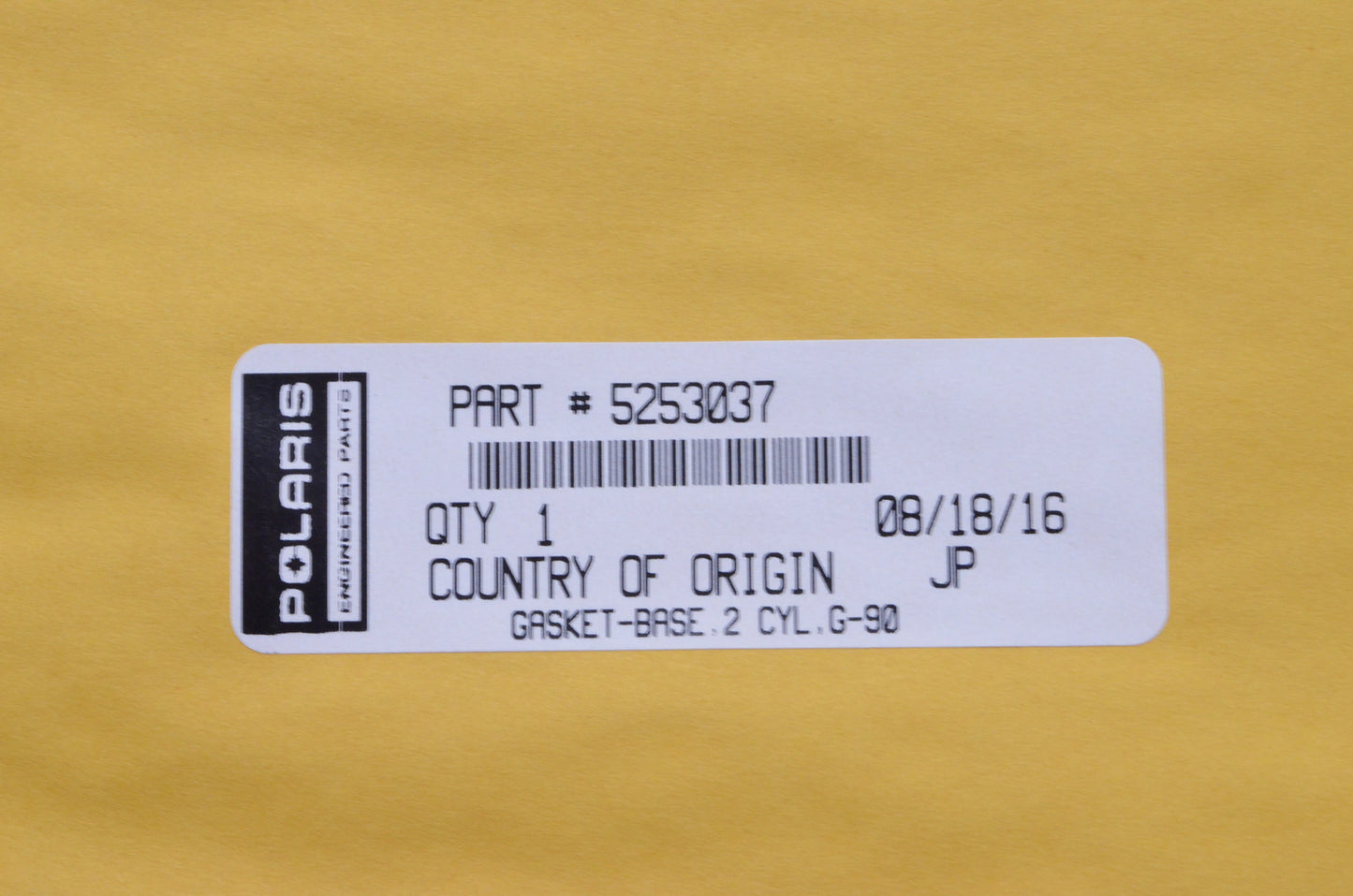 OEM Polaris 5253037 2 Cylinder Base Gasket NOS