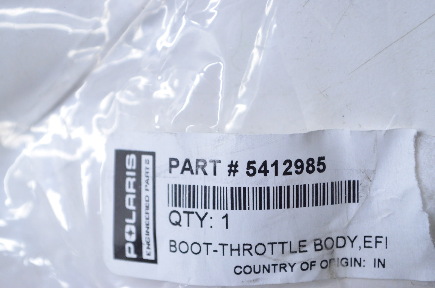 New OEM Polaris Throttle Body Boot NOS