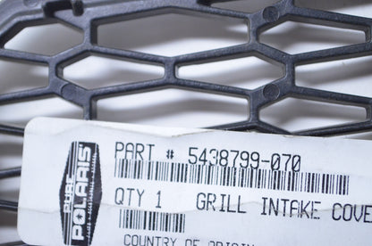 OEM Polaris 5438799-070 Black Right Intake Cover Grill NOS