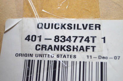 OEM Mercury 401-834774T 1 Crankshaft NOS