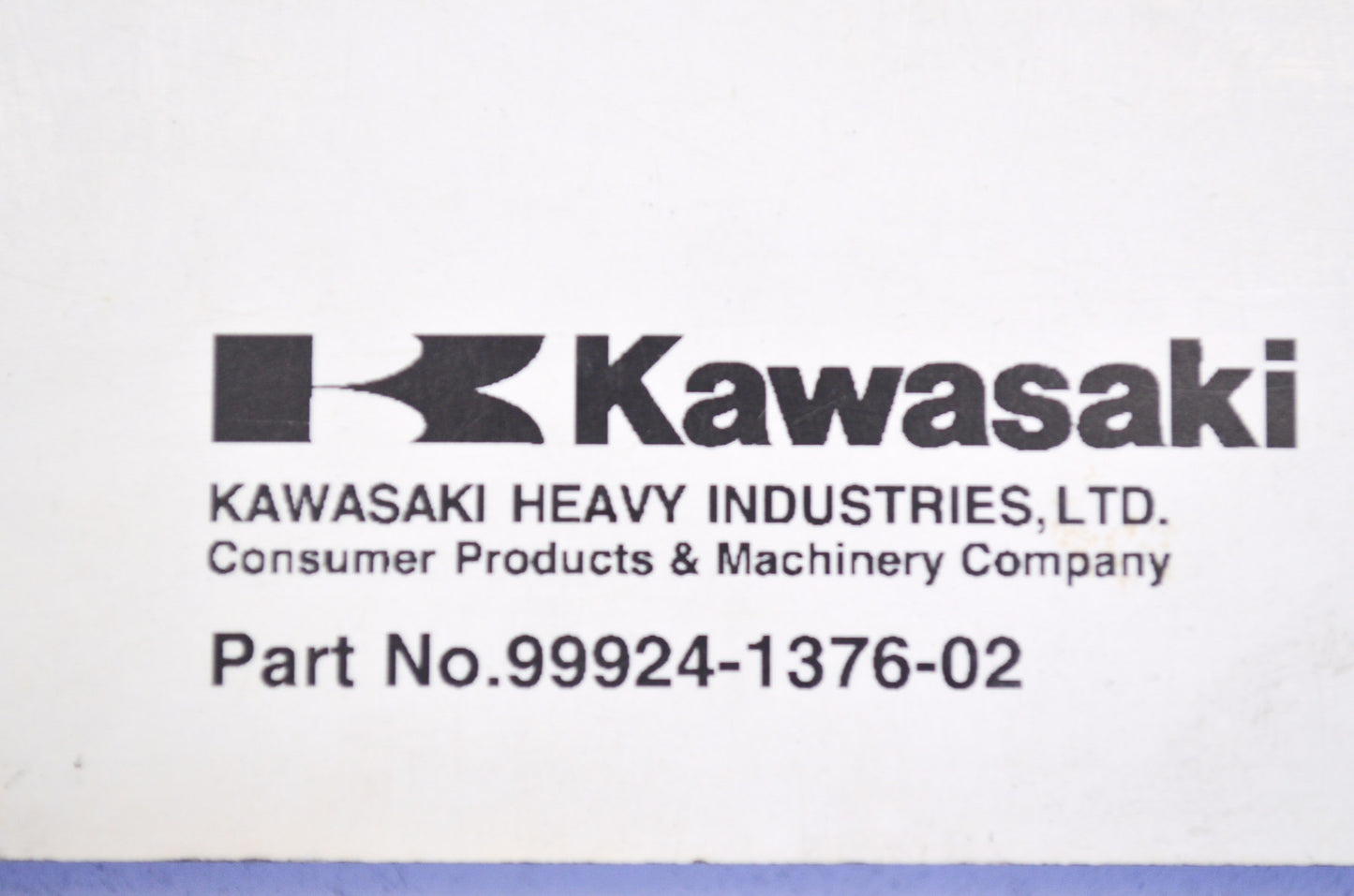 OEM Kawasaki 99924-1376-02 Service Manual JT1500C8F