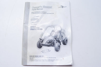 Hammerhead GTS 150 Dune Buggy Owner's/Parts Manual