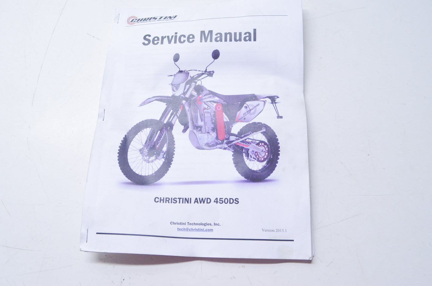New Christini AWD 450DS Service Manual NOS